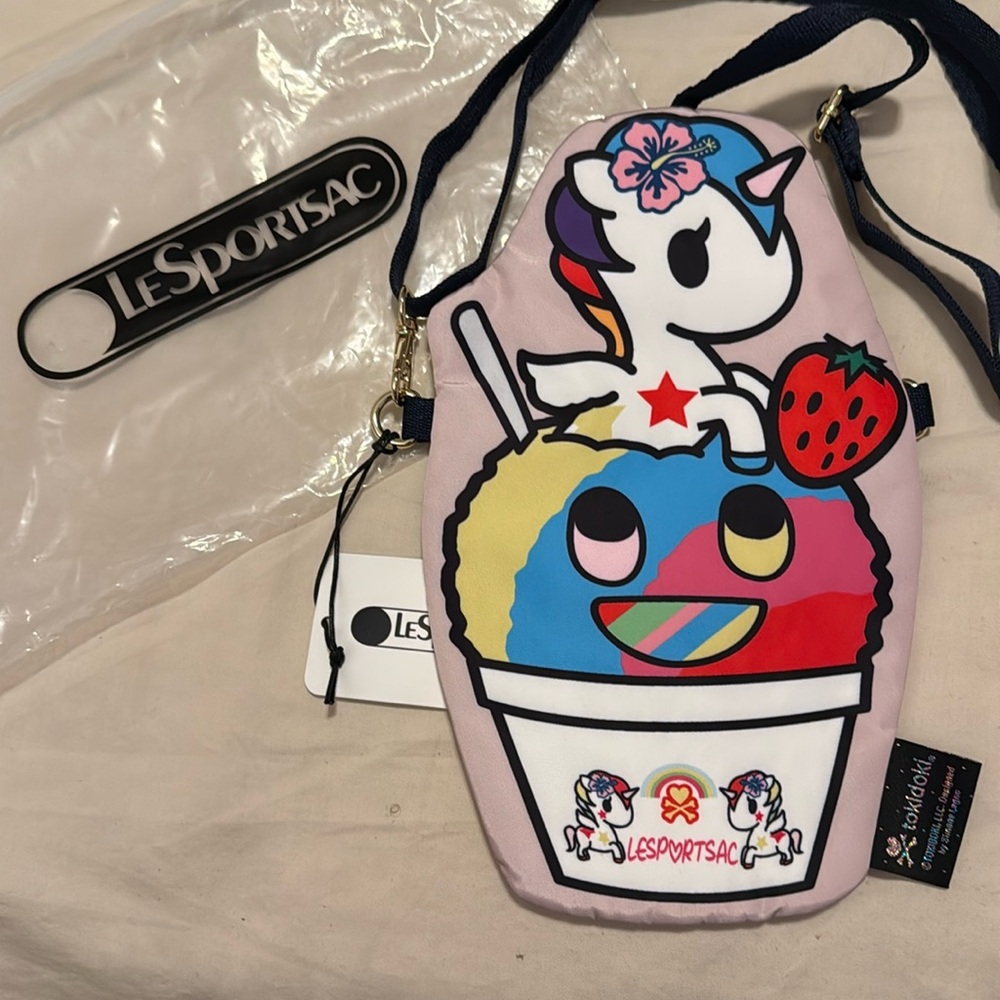 LeSportsac x TokiDoki Collab Ice Cream Bag Unicorn Ice Cream NWT Original Owner